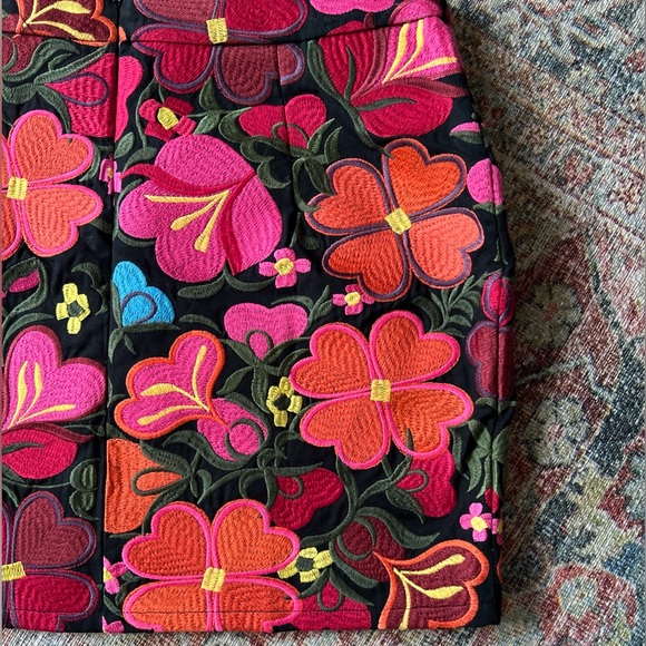 Herencia Collection Embroidered Skirt Floral Embroidered Mexican Barbie Size XL - Picture 2 of 6